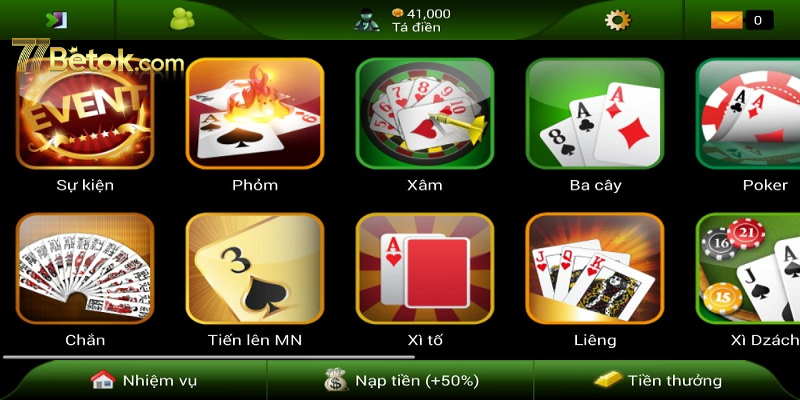 Giới thiệu tổng quan về game bài 77Bet